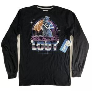 Fortnite Epic Games Give Me The Loot Llama Graphic Shirt Mens 2XL NEW